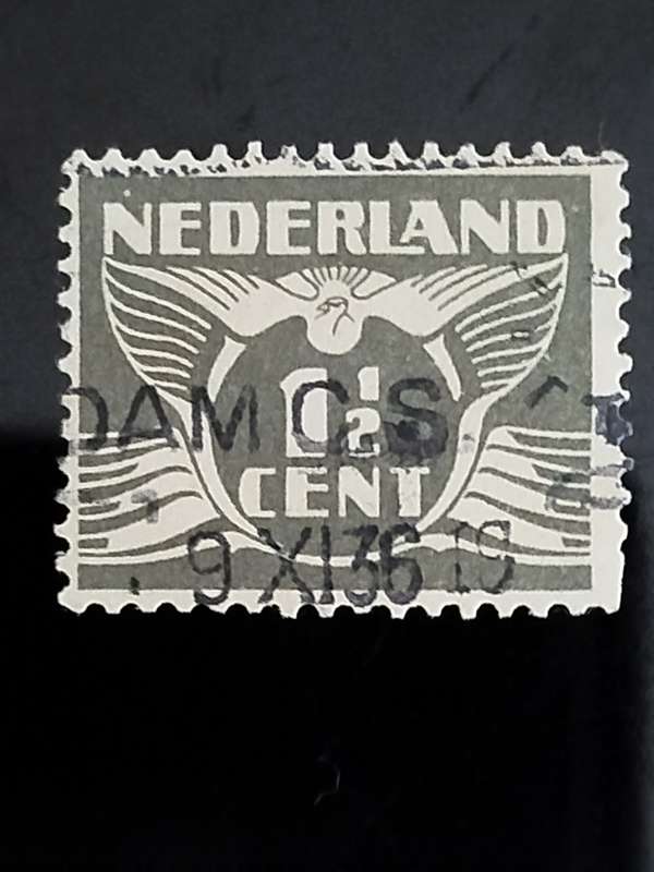 Netherlands Variety Nr 172 White Dot Under First "N" and White Dot Above First "N" FU