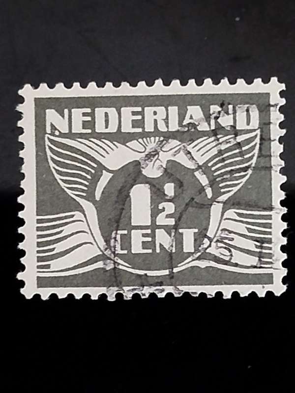 Netherlands Variety Nr 172 White Dot Under First "N" and White Dot Above First "N" FU