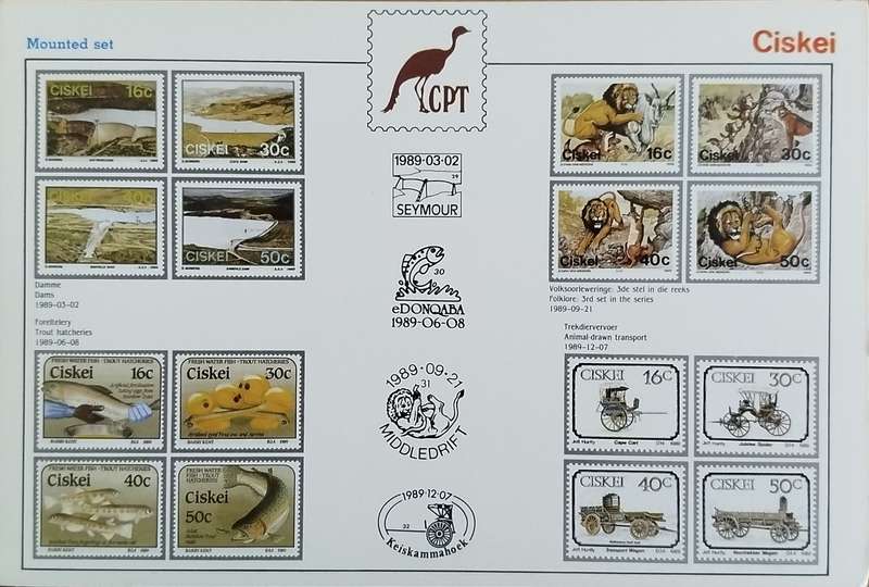 Ciskei 1989 Mounted Stamp Set
