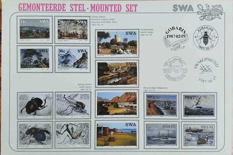 SWA - SACC 485 - 501 Mounted Mint Set