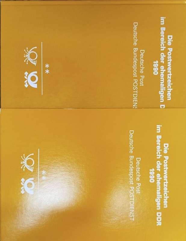 Deutsche Post - Deutsche Bundespost POSTDIENST - 1990 Hardcover Book in Sleeve With Stamps - MINT