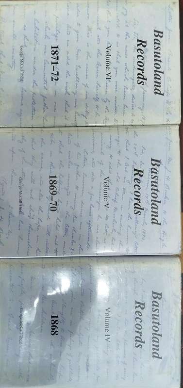 Basutoland Philately Records - Hardcover Books - Vol IV, V and VI - Fair Condition - 1868 - 1872