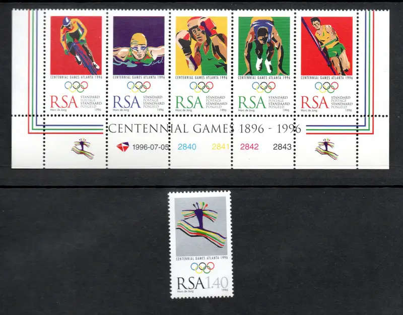 RSA 1996: Olympic Games Atlanta Full Set UMM - SACC 955-959 + 960