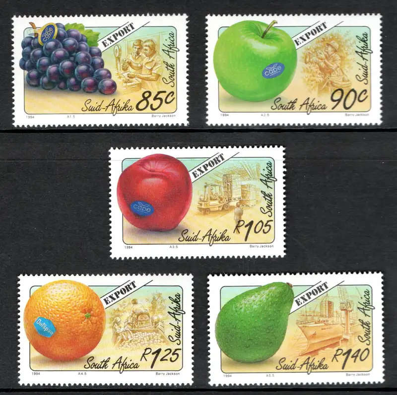 RSA 1994: Export Fruits Full Set UMM: SACC 853-857