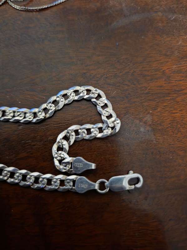 Silver men bracelet