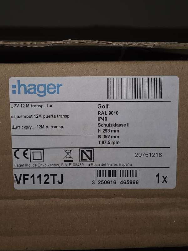 HAGER 12WAY DB FLUSH MOUNT