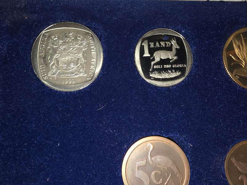 1993 proof SA proof set coins