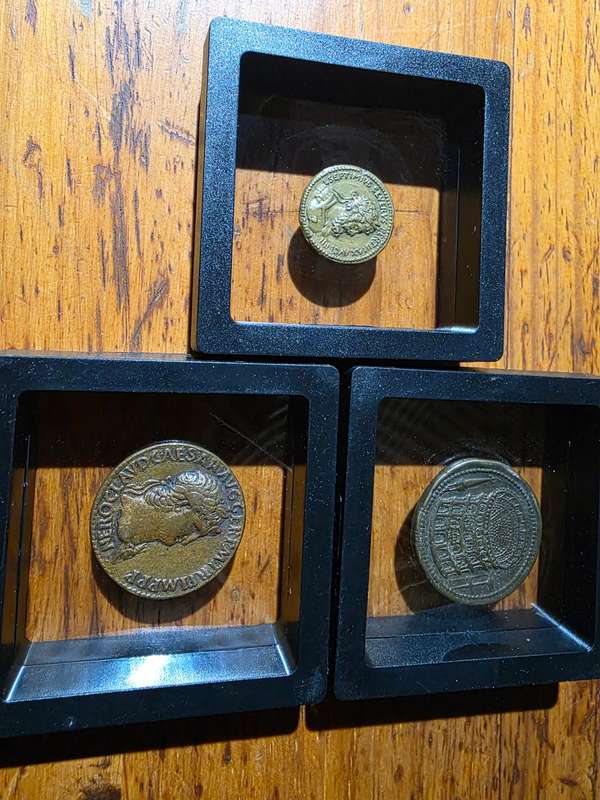 Old roman coins
