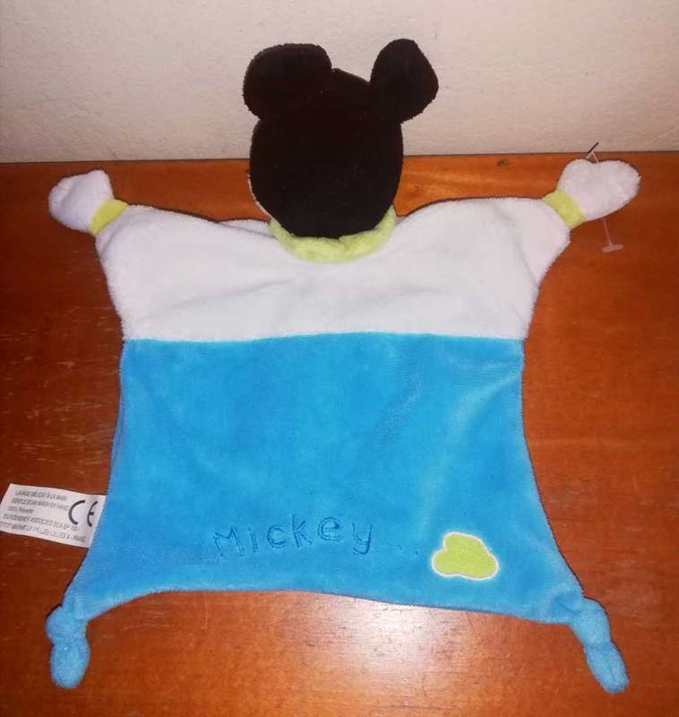 Disney's Mickey Mouse. Plush Baby Comfort/Toy Blanket. 20cm.