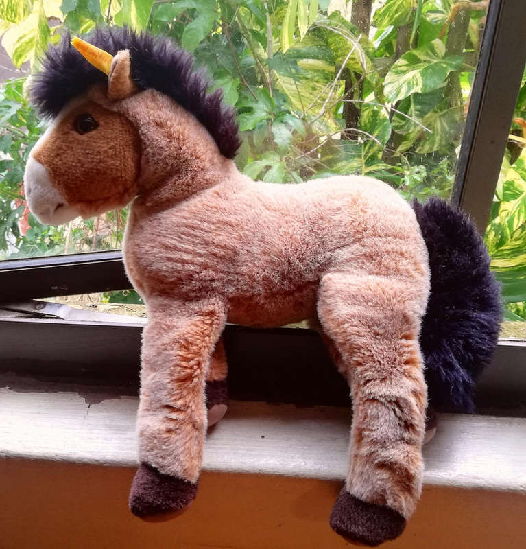 A Collectable Steiff Donkey called Molly. Plush Dangling Toy. 32cm.