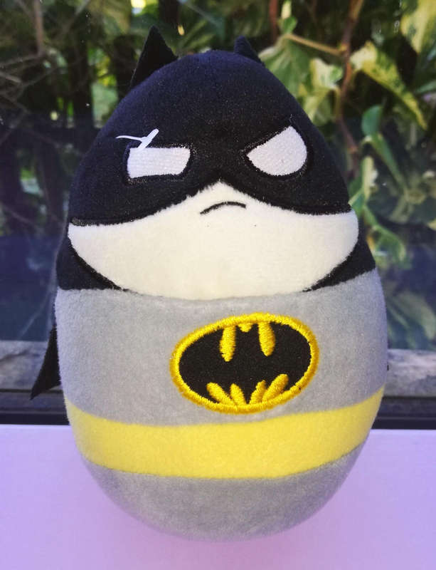Batman DC Super Heroes Egg Plush Soft Toy. 15cm.