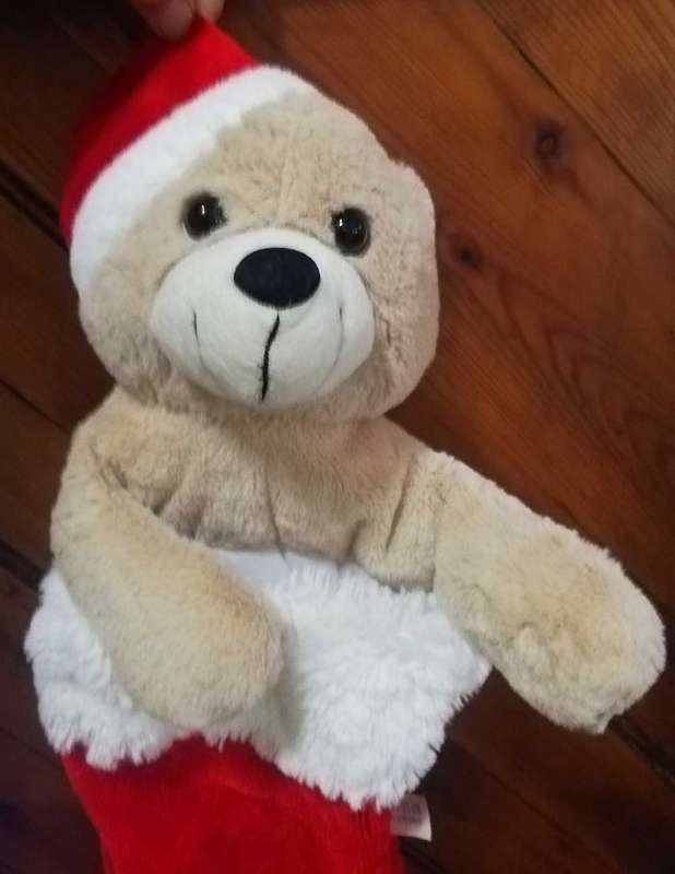 Bobbi the Black Nose Teddy Bear! Plush Stocking/Sock!  55cm.