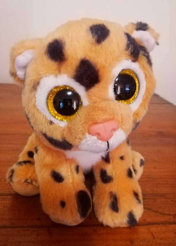 RARE Beanie Boo Velvety Plush - TY Freckels the Leopard. Soft Toy. 17cm.