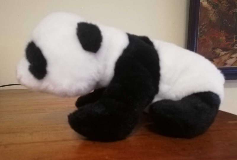 Beautiful little Bandit, the Panda.  WWF plush soft toy!  14cm.