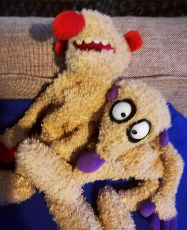 Jan & Henry. Meerkat Hand Puppets. Plush Heunec Soft Toys.