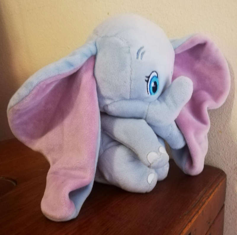 Rare TY Disney Sparkle Dumbo Plush Elephant with Floppy Ears. No Tush Tag.