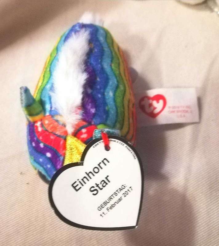 McDonald's Beanie Boos Teeny TY's. Stackable Happy Meal Toy 2019. Einhorn Star a Unicorn with tags!