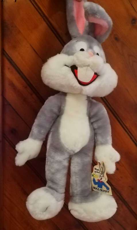 Warner Bros one and only Bugs Bunny! What's up Doc? Plush large soft toy. 50cm.
