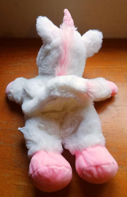 Sparkles the Unicorn. A Plush Hand Puppet. 36cm.