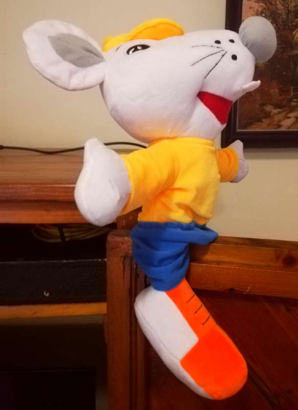 Stuart Little extra plush, adorable Elmex soft toy. 32cm.
