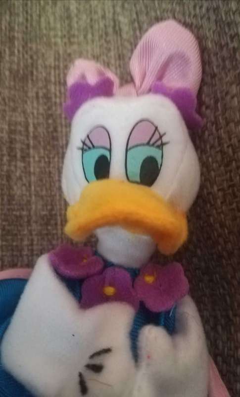 RARE Daisy Duck finger puppet. Disneyland Paris/McDonald's Happy Meal Character! 2000. 20cm.