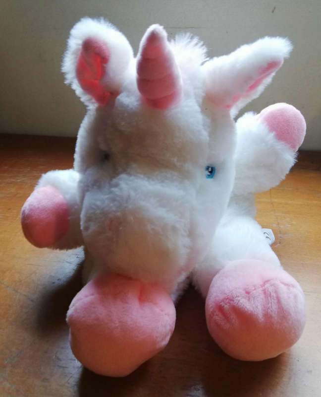 Sparkles the Unicorn. A Plush Hand Puppet. 36cm.