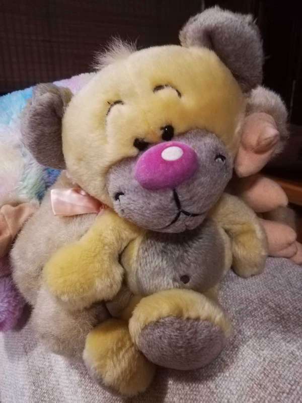 Cute Pimboli the Teddy friend of the Diddl mouse created by Thomas Goletz. 28cm.