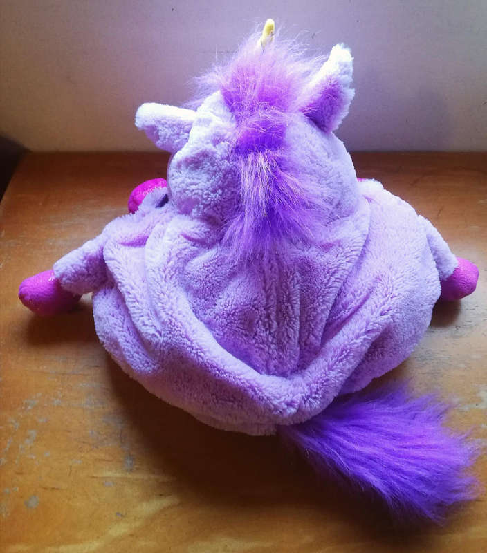 Tummy Stuffers! A Unicorn Plush Purple Storage Toy. Hours of Fun!