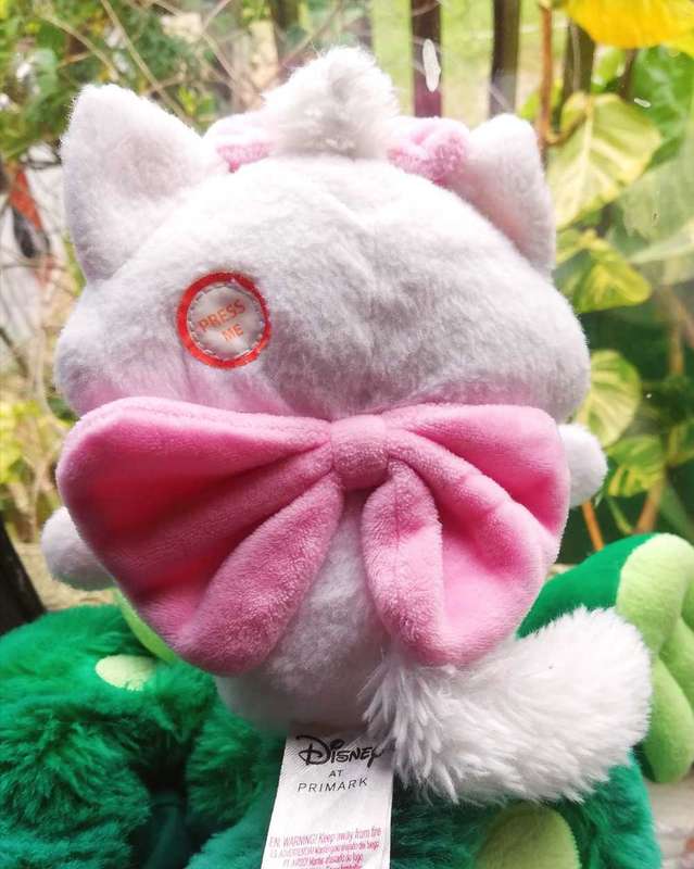 Disney's Aristocats Marie Cat. Cheeks light up. 20cm.