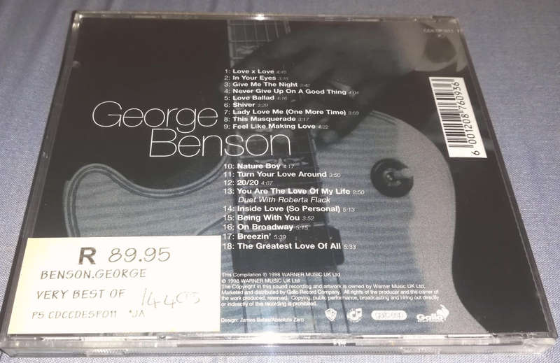 The Very Best of George Benson. CD. His Greatest Hits!