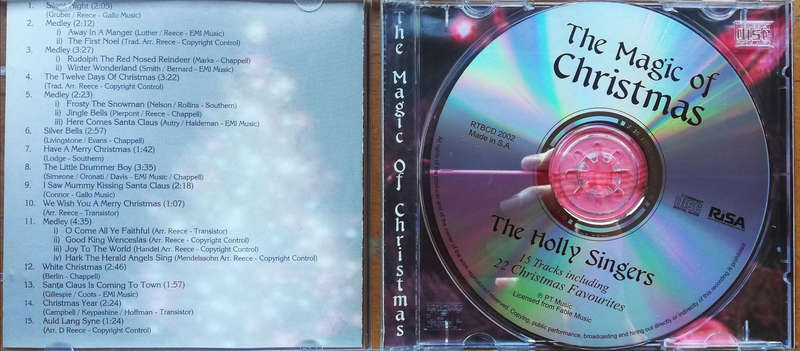 Holly Singers. The Magic Of Christmas. (CD) 15 Tracks including 22 Christmas Favourites!