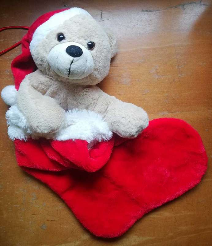 Bobbi the Black Nose Teddy Bear! Plush Stocking/Sock!  55cm.