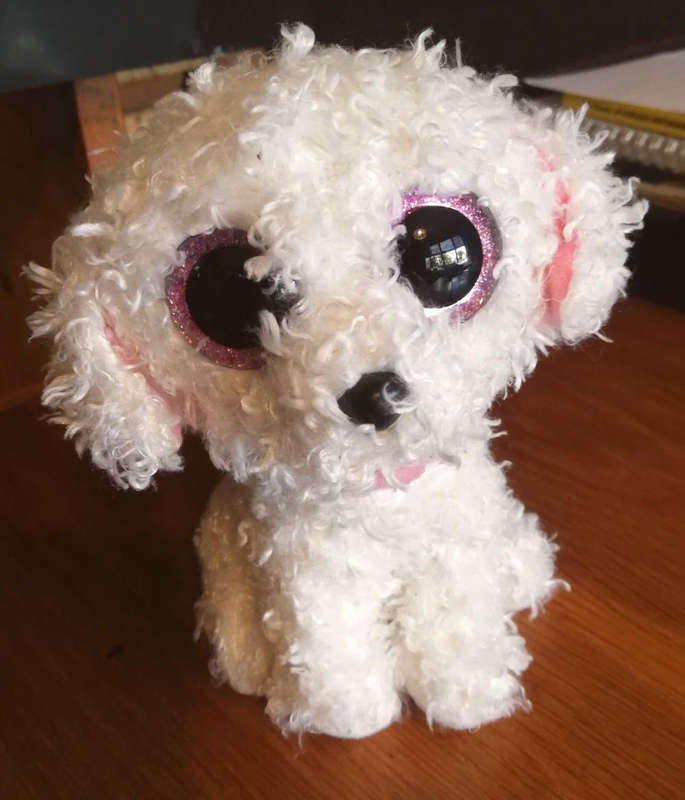 Collectable TY Beanie Boo Plush Poodle named Pippie. 15cm.