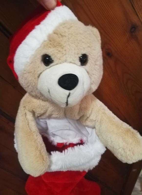 Bobbi the Black Nose Teddy Bear! Plush Stocking/Sock!  55cm.