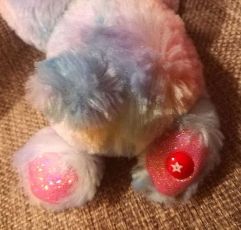 NICI Rabbit named Rainbow Candy. A beautiful plush soft toy. 25cm.