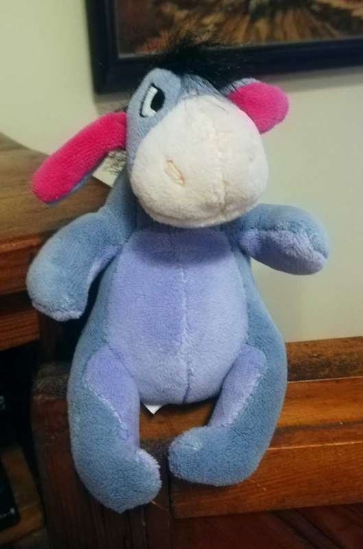 Disney`s Eeyore! Soft plush toy. 12cm.