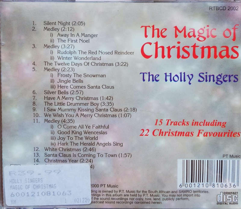 Holly Singers. The Magic Of Christmas. (CD) 15 Tracks including 22 Christmas Favourites!
