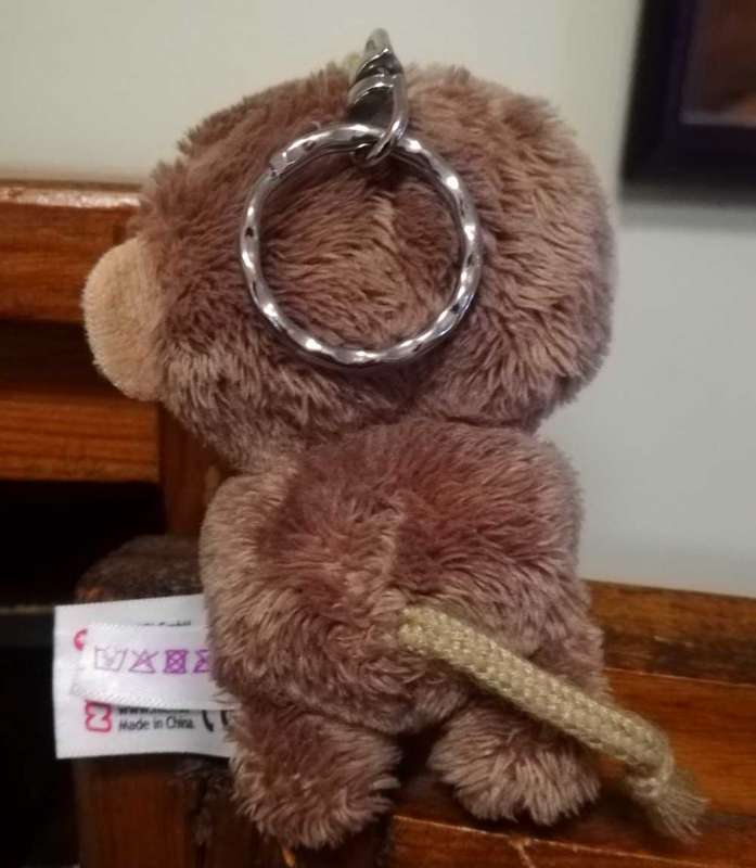 NICI Glubschis Plush Club.  Cutest little Monkey keyholder!  11cm.
