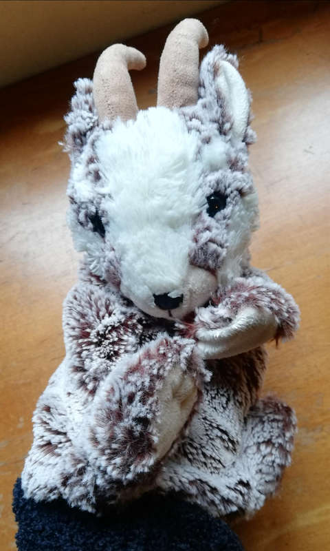 Gus the Goat. A cute Hand Puppet. 28cm.