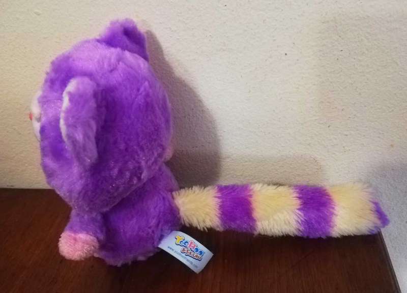 Authentic Rare YooHoo & Friends Purple Hapee Lesser Panda. Plush Soft Toy. 17 cm.