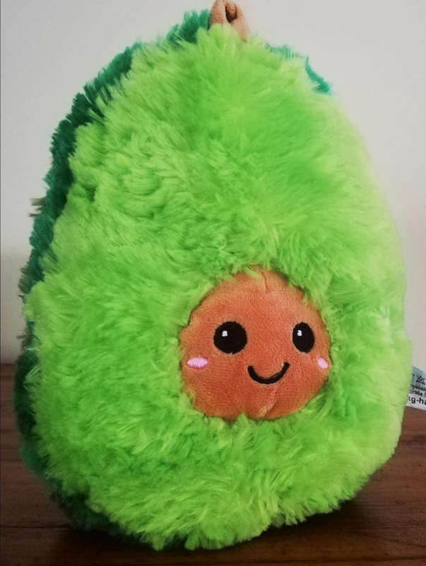 Smiling Home Decor Avocado Soft Plush Pillow/Toy. 28cm.