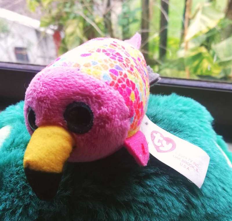 McDonald's Beanie Boos Teeny TY's. Stackable Happy Meal Toy 2019. Gilda the Flamingo. 12cm.