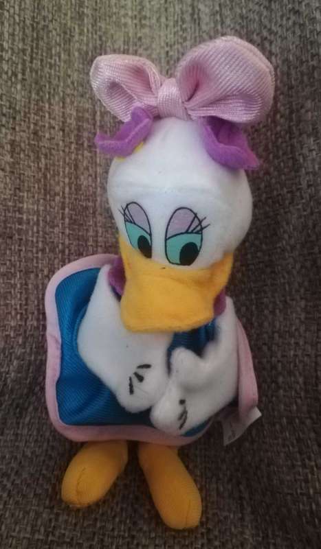 RARE Daisy Duck finger puppet. Disneyland Paris/McDonald's Happy Meal Character! 2000. 20cm.