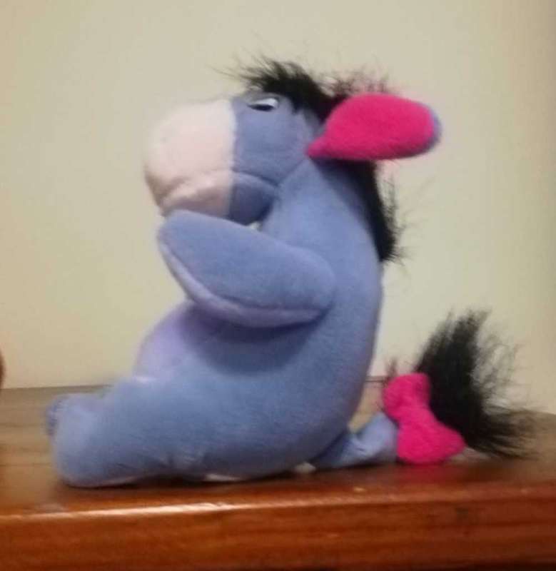 Disney`s Eeyore! Soft plush toy. 12cm.
