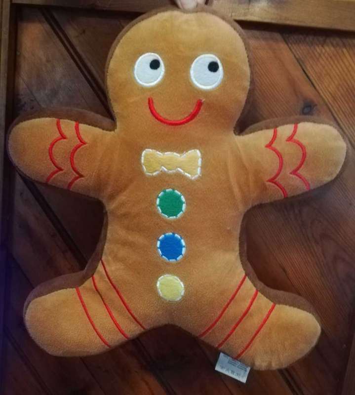 Georgie the Gingerbread man. Christmas Joy. 35cm.