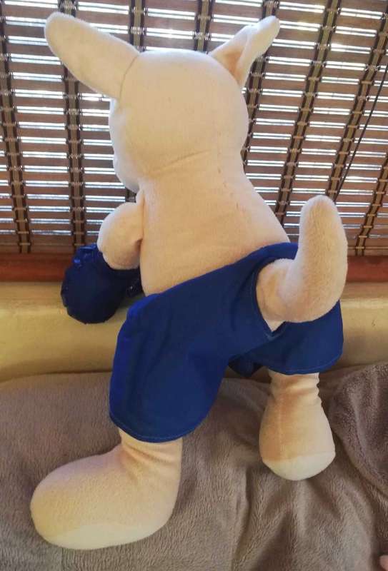 An Australia United Souvenir Boxing Kangaroo. A Plush soft toy. 40cm.