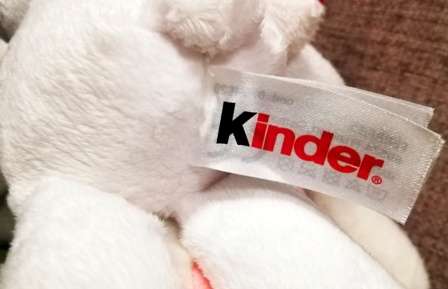 Polar Bear Kinder Surprise -  Ferrero Soft Toy Animal Limited Edition. 26cm.