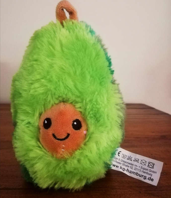 Smiling Home Decor Avocado Soft Plush Pillow/Toy. 28cm.