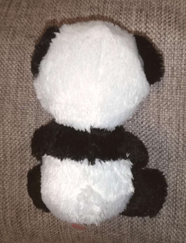 Bamboo the TY Silk Panda Bear. Plush Beanie Boo. 15cm.