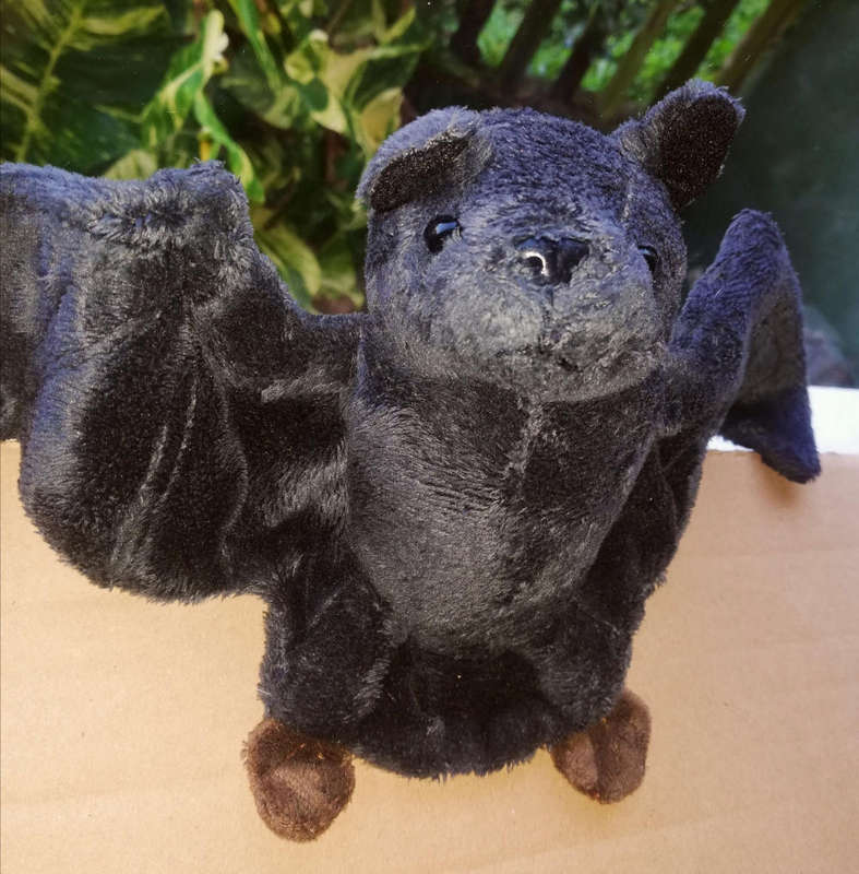 Blade the Bat. A plush hanger soft toy.
